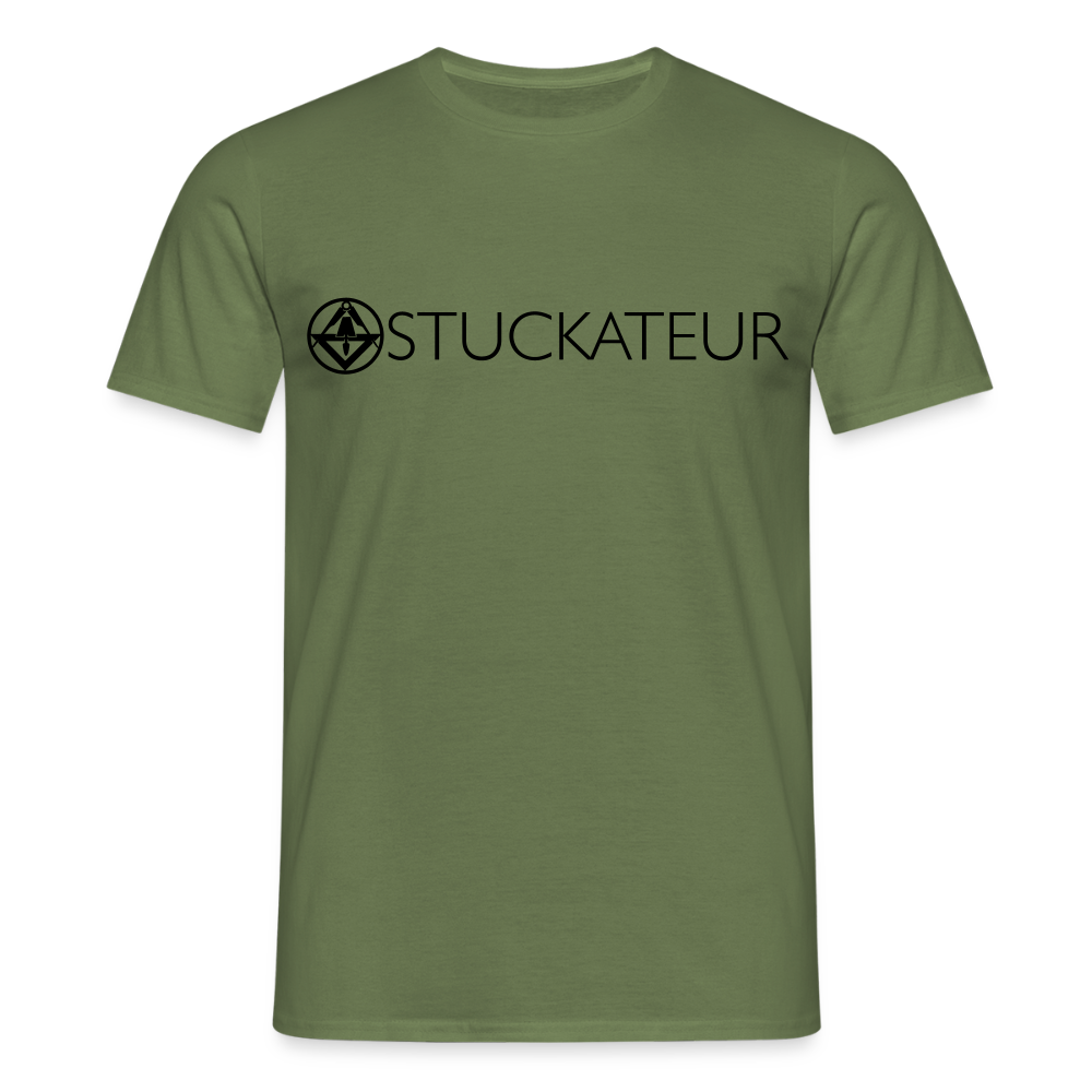 Unisex T-Shirt "Stuckateur" Militärgrün Männer T-Shirt