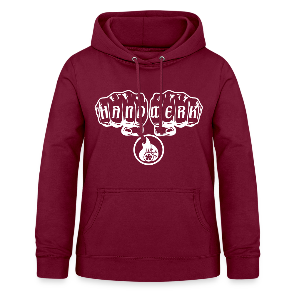 Frauen Hoodie "Klimatechniker" Bordeaux Frauen Hoodie