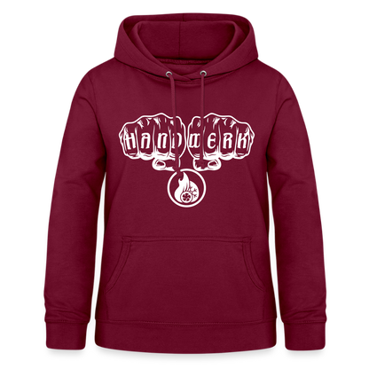 Frauen Hoodie "Klimatechniker" Bordeaux Frauen Hoodie