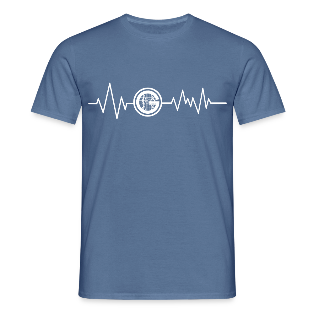Unisex T-Shirt "Gerüstbauer" - Taubenblau 