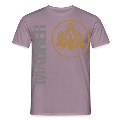 Unisex T-Shirt "Maurer" Lilagrau Männer T-Shirt