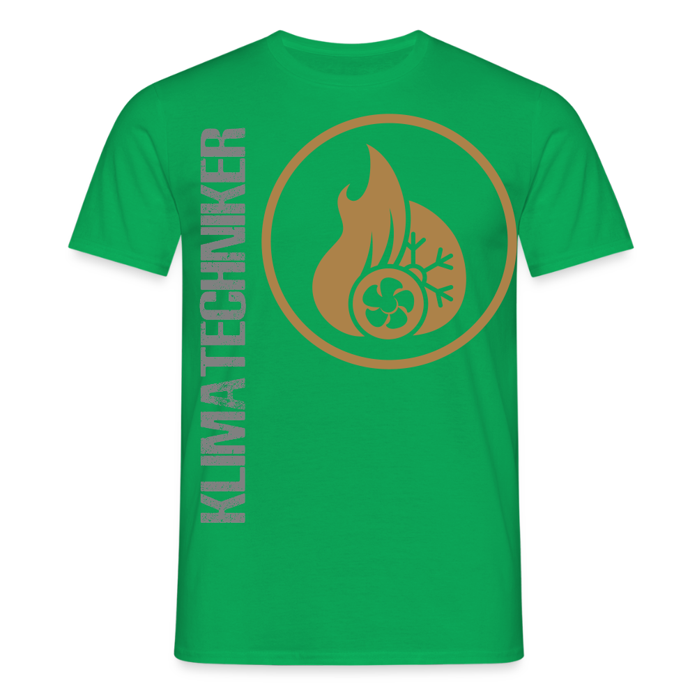 Unisex T-Shirt "Klimatechniker" Kelly Green Männer T-Shirt