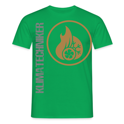 Unisex T-Shirt "Klimatechniker" Kelly Green Männer T-Shirt