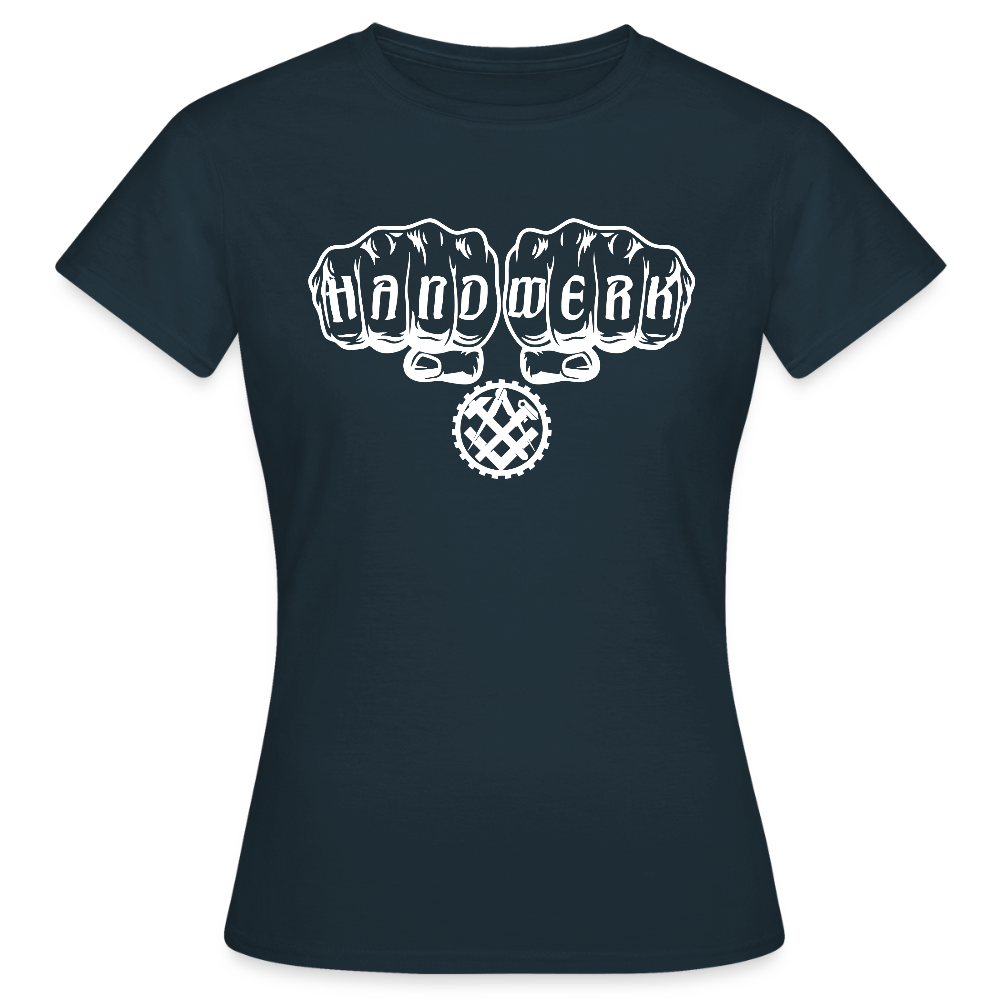 Frauen T-Shirt "Mechaniker" Navy Frauen T-Shirt