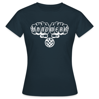 Frauen T-Shirt "Mechaniker" Navy Frauen T-Shirt