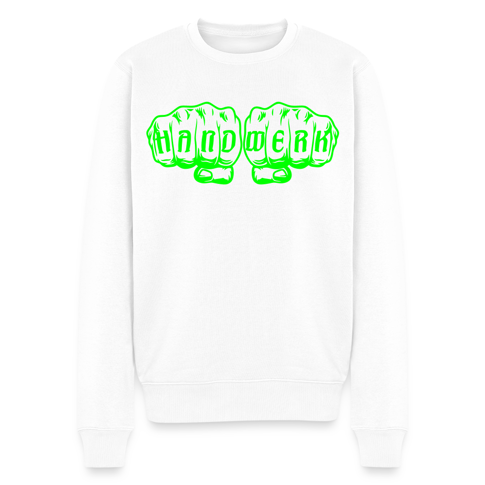 Unisex Premium Pullover "Raumausstatter" neongrün Weiß Männer Premium Pullover