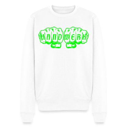 Unisex Premium Pullover "Raumausstatter" neongrün Weiß Männer Premium Pullover