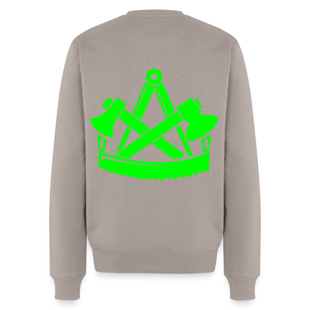 Unisex Premium Pullover "Zimmermann" neongrün Männer Premium Pullover