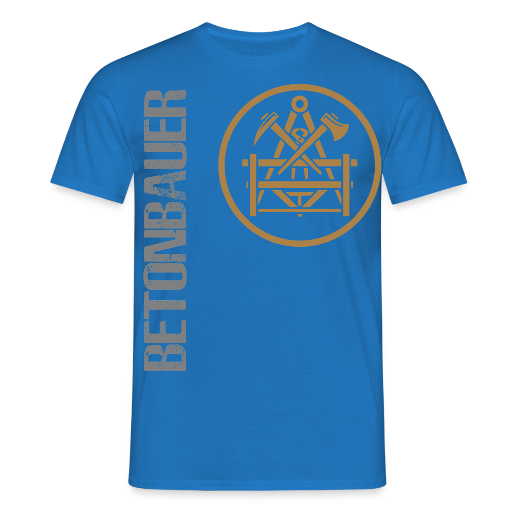 Unisex T-Shirt "Betonbauer" Royalblau Männer T-Shirt
