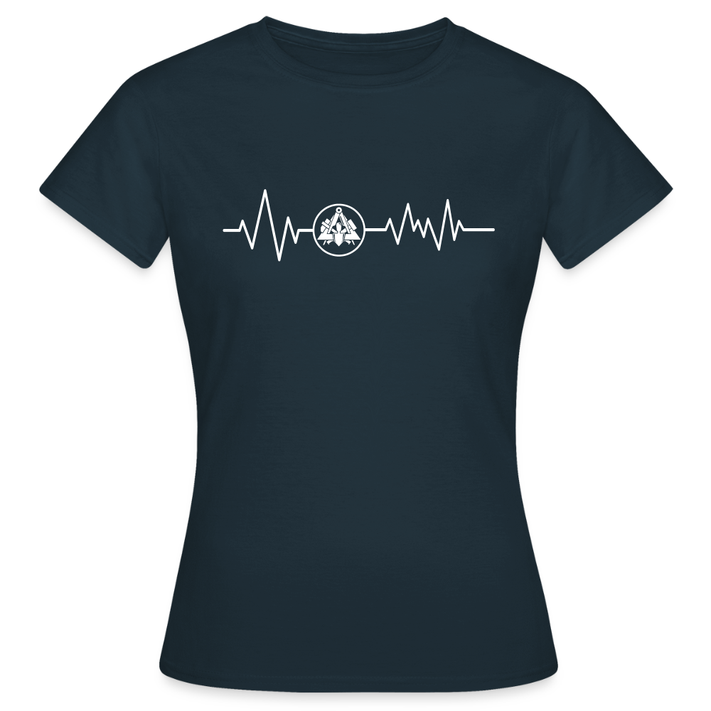 Frauen T-Shirt "Maurer" Navy Frauen T-Shirt