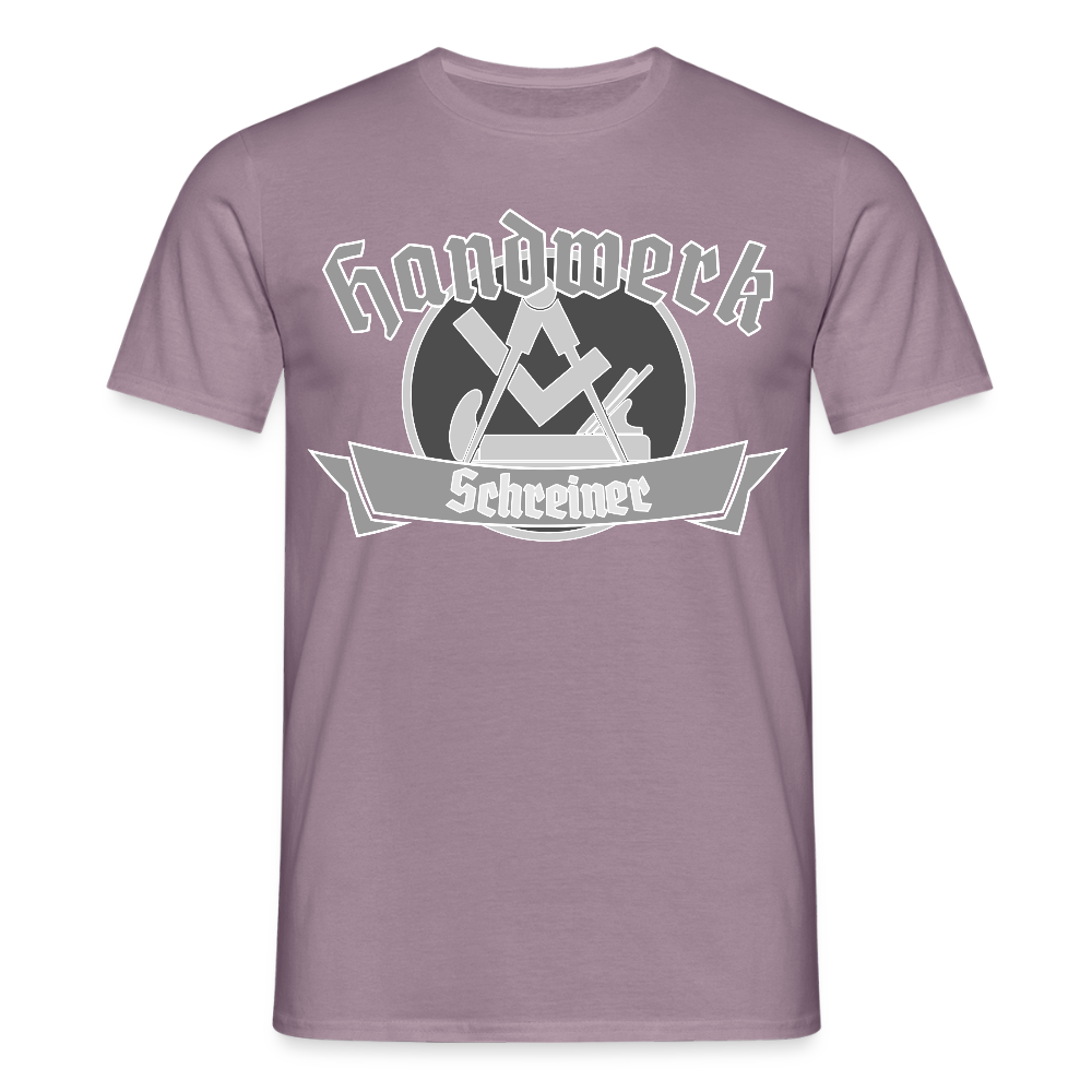 Unisex T-Shirt "Schreiner" Lilagrau Männer T-Shirt