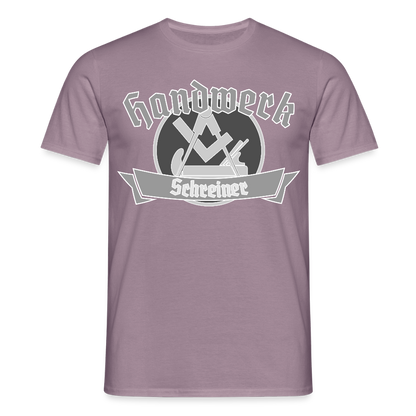 Unisex T-Shirt "Schreiner" Lilagrau Männer T-Shirt