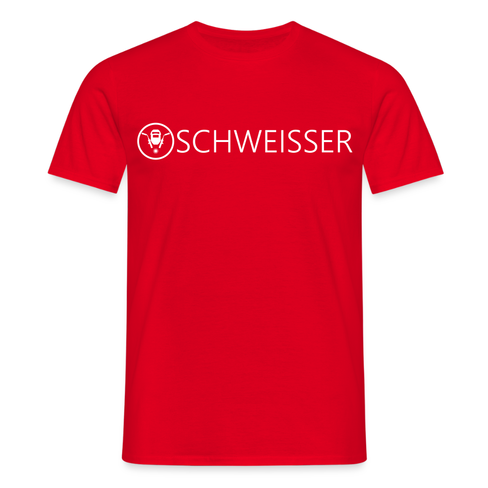 Unisex T-Shirt "Schweisser" Rot Männer T-Shirt