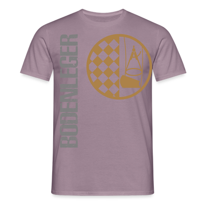 Unisex T-Shirt "Bodenleger" Lilagrau Männer T-Shirt
