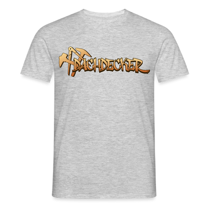 Unisex T-Shirt "Dachdecker" Grau meliert Männer T-Shirt