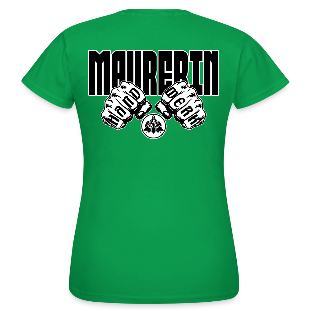 Frauen T-Shirt "Maurerin" (beidseitig bedruckt) Kelly Green Frauen T-Shirt