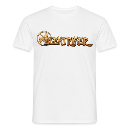 Unisex T-Shirt "Elektriker" Weiß Männer T-Shirt