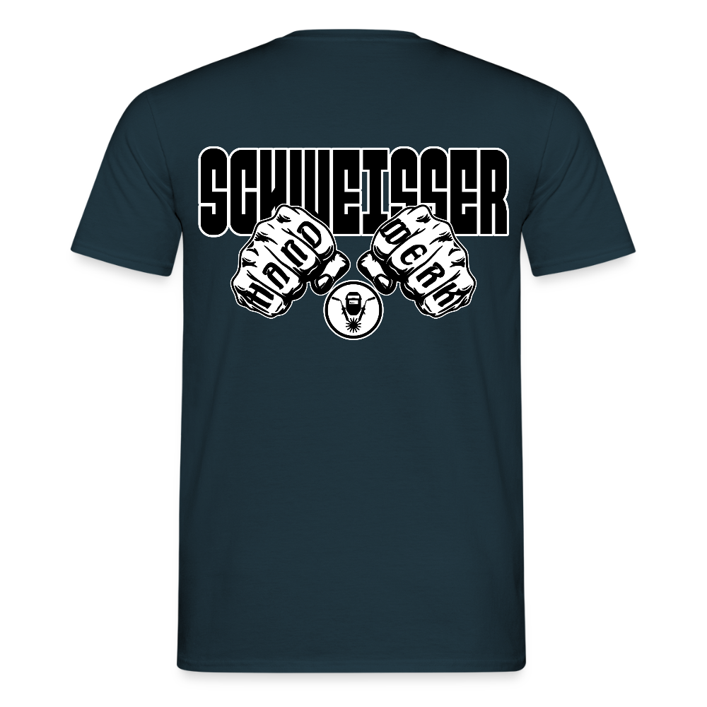 Unisex T-Shirt "Schweisser" Navy Männer T-Shirt
