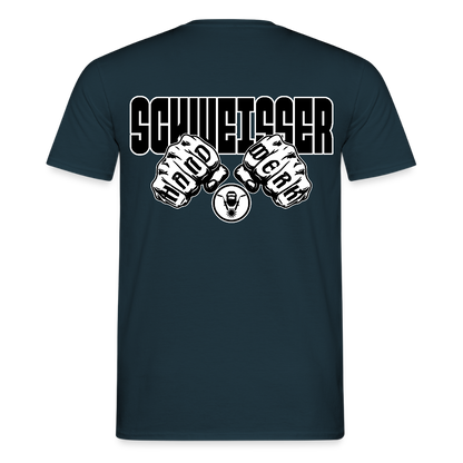 Unisex T-Shirt "Schweisser" Navy Männer T-Shirt