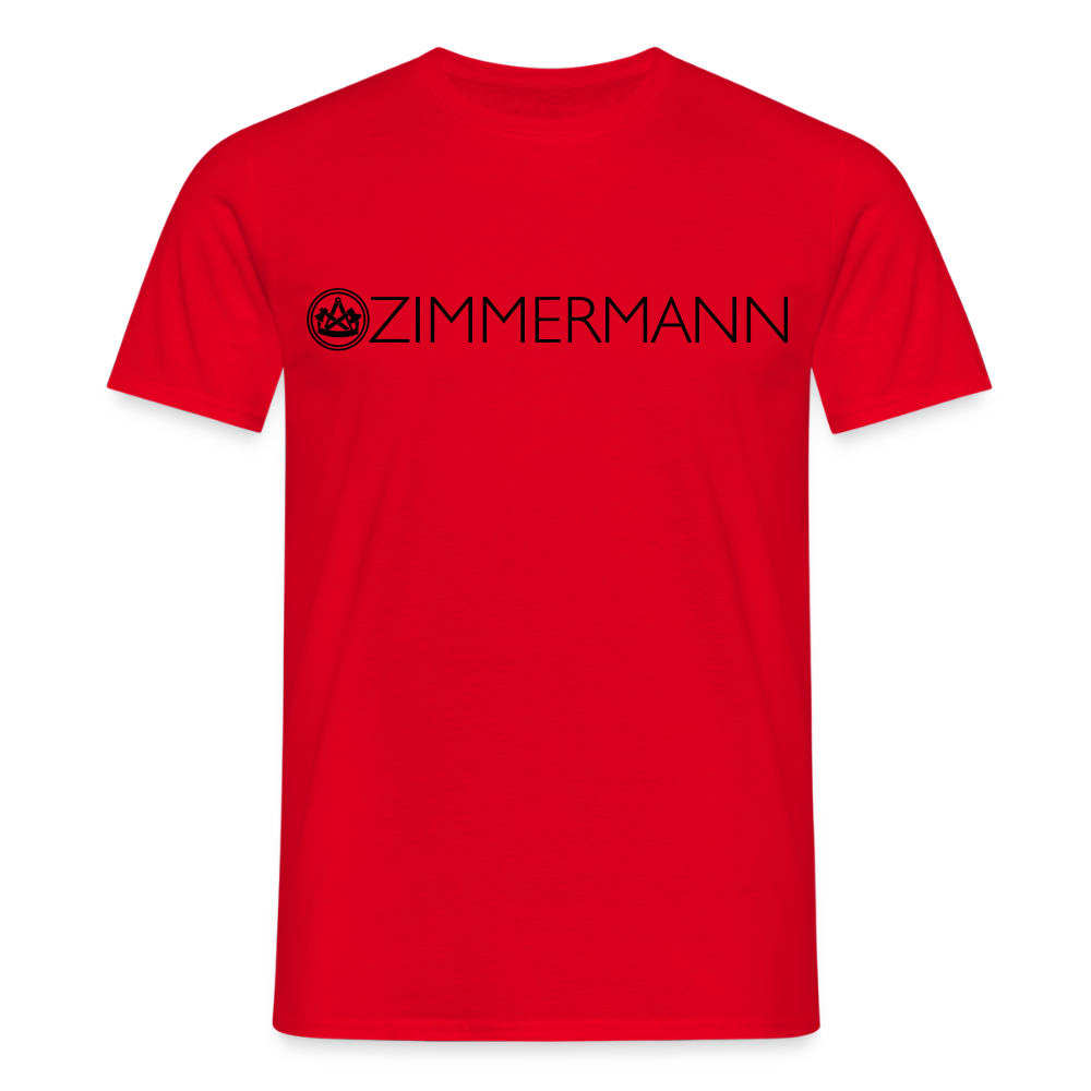 Unisex T-Shirt "Zimmermann" Rot Männer T-Shirt