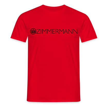 Unisex T-Shirt "Zimmermann" Rot Männer T-Shirt
