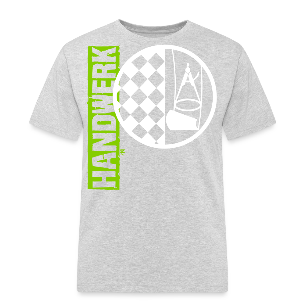 Unisex Workwear T-Shirt "Bodenleger" Grau meliert Männer Workwear T-Shirt