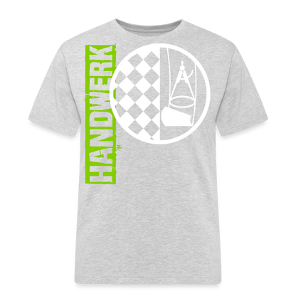 Unisex Workwear T-Shirt "Bodenleger" Grau meliert Männer Workwear T-Shirt
