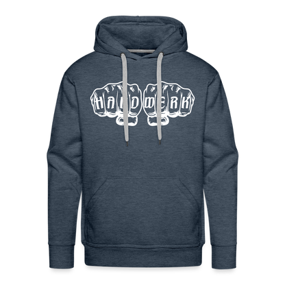 Männer Premium Hoodie "Handwerk" Jeansblau Männer Premium Hoodie