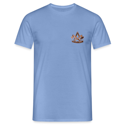 Unisex T-Shirt "Zimmermann" (beidseitig bedruckt) - carolina blue