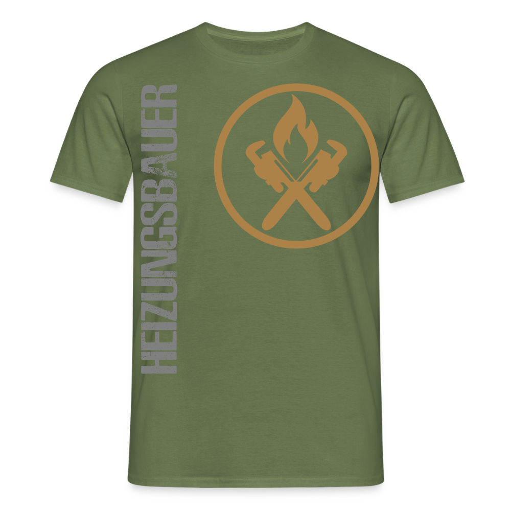 Unisex T-Shirt "Heizungsbauer" Militärgrün Männer T-Shirt
