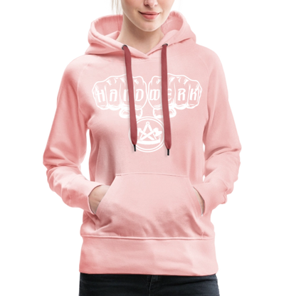 Frauen Premium Hoodie "Zimmermann" - Kristallrosa