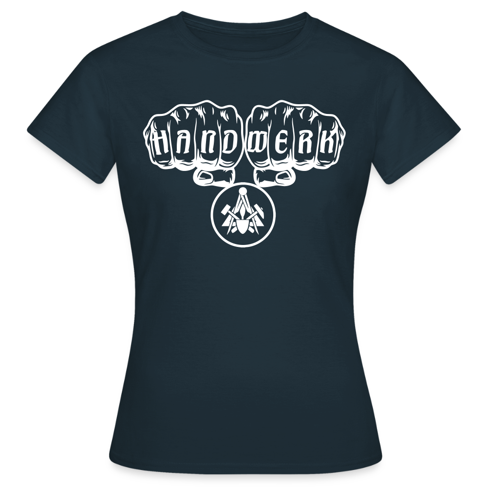 Frauen T-Shirt "Maurer" Navy Frauen T-Shirt