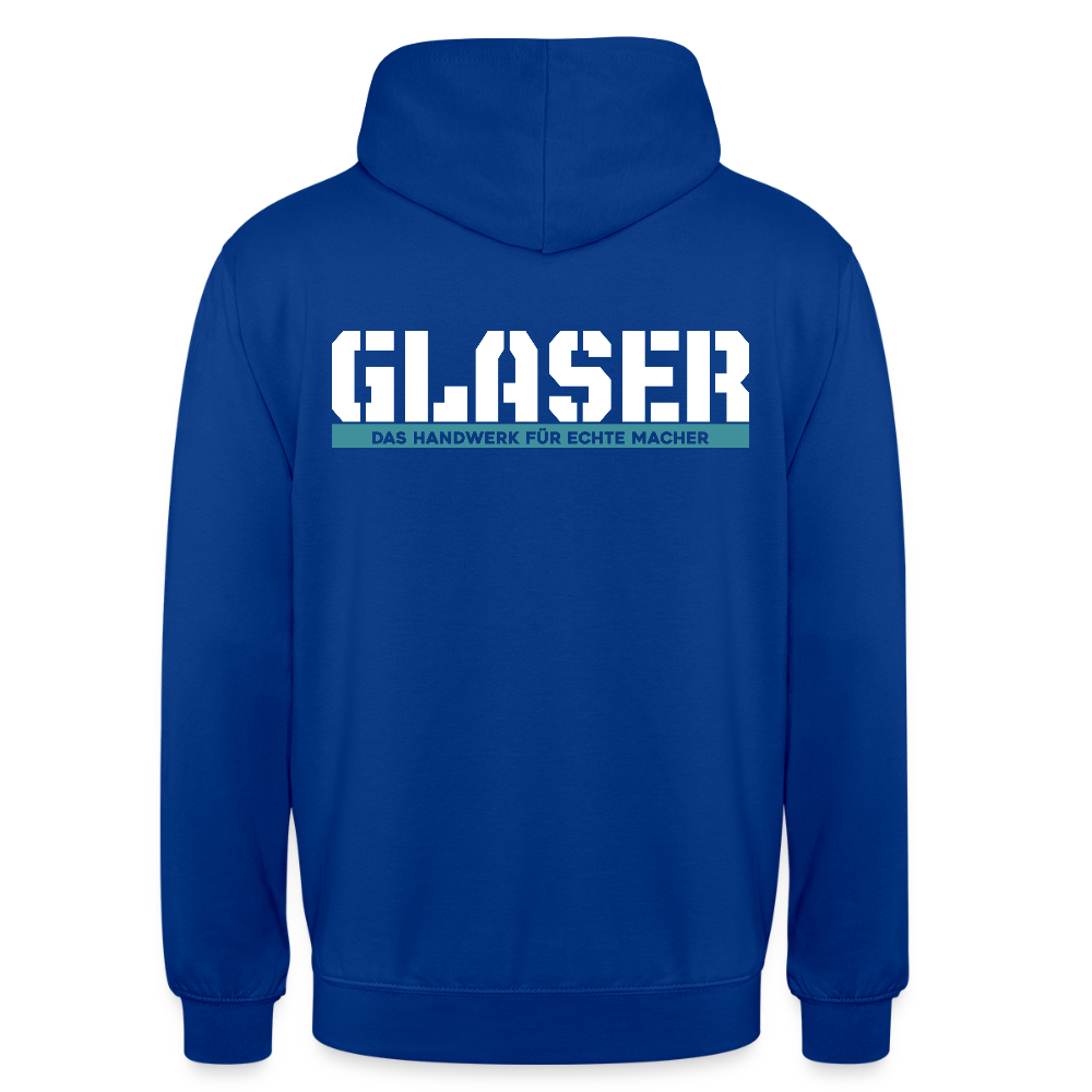 Unisex Hoodie HW-300 | MACHER "Glaser" Royalblau Unisex Hoodie {{ color }}