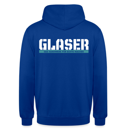 Unisex Hoodie HW-300 | MACHER "Glaser" Royalblau Unisex Hoodie {{ color }}