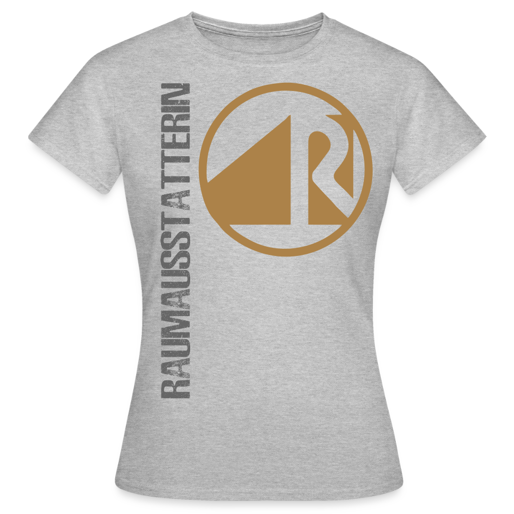 Frauen T-Shirt "Raumausstatterin" Grau meliert Frauen T-Shirt