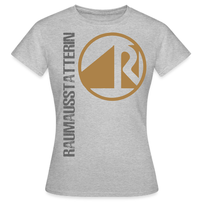 Frauen T-Shirt "Raumausstatterin" Grau meliert Frauen T-Shirt