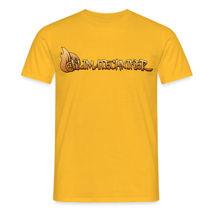 Unisex T-Shirt "Klimatechniker" Gelb Männer T-Shirt