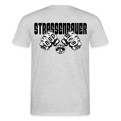 Unisex T-Shirt "Strassenbauer" Grau meliert Männer T-Shirt