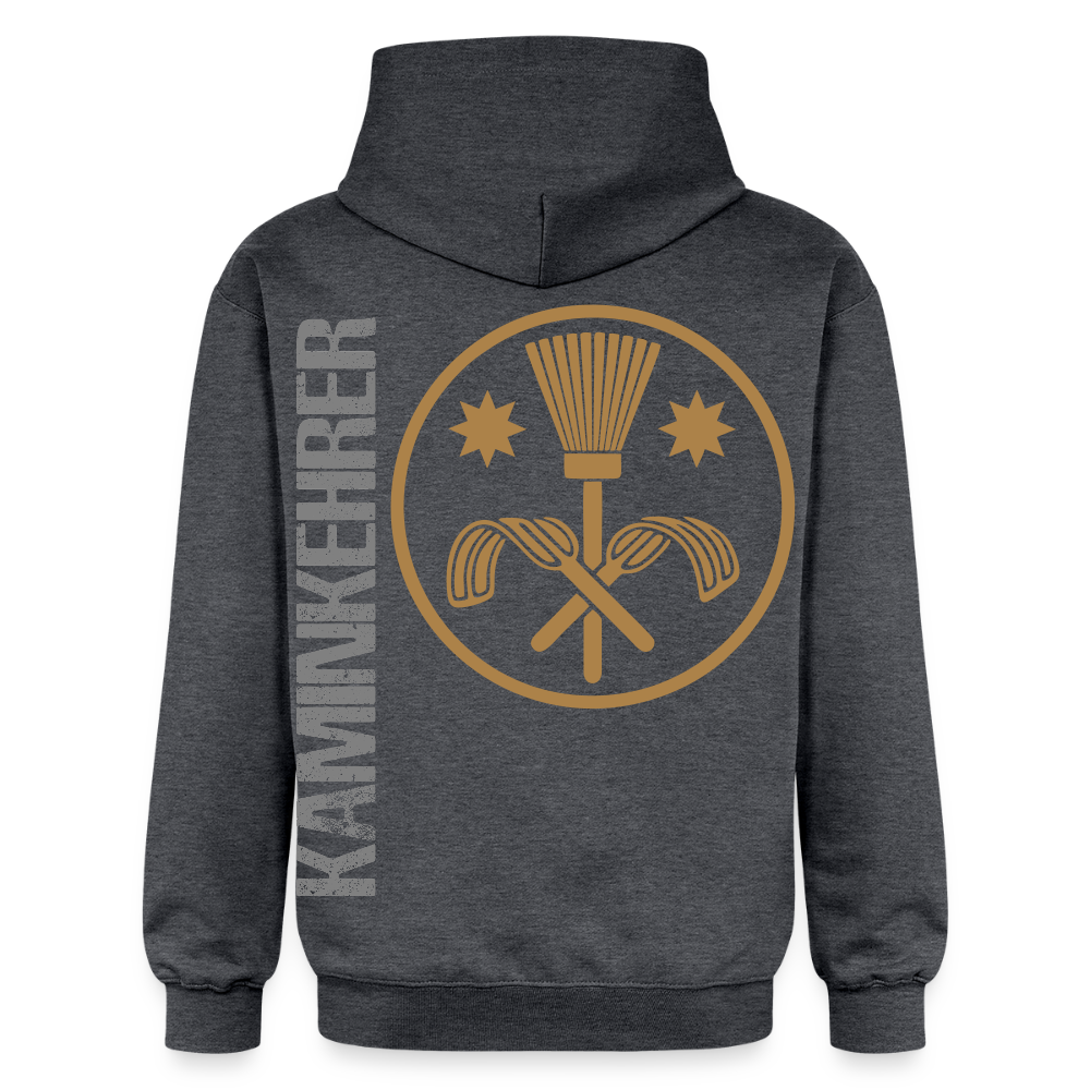 Gildan Unisex Softstyle® "Kaminkehrer" Dunkelgrau meliert Gildan Unisex Softstyle® Midweight Hoodie