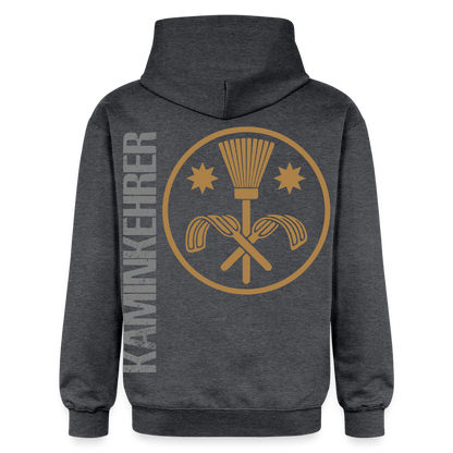 Gildan Unisex Softstyle® "Kaminkehrer" Dunkelgrau meliert Gildan Unisex Softstyle® Midweight Hoodie