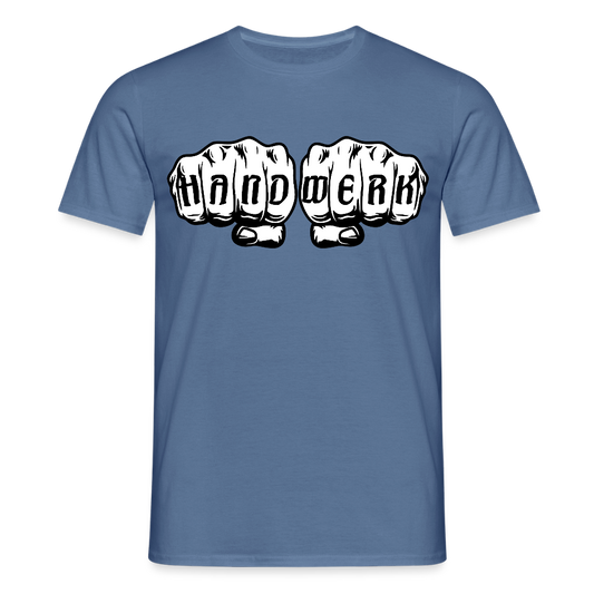 Unisex T-Shirt "Handwerk" Taubenblau Männer T-Shirt