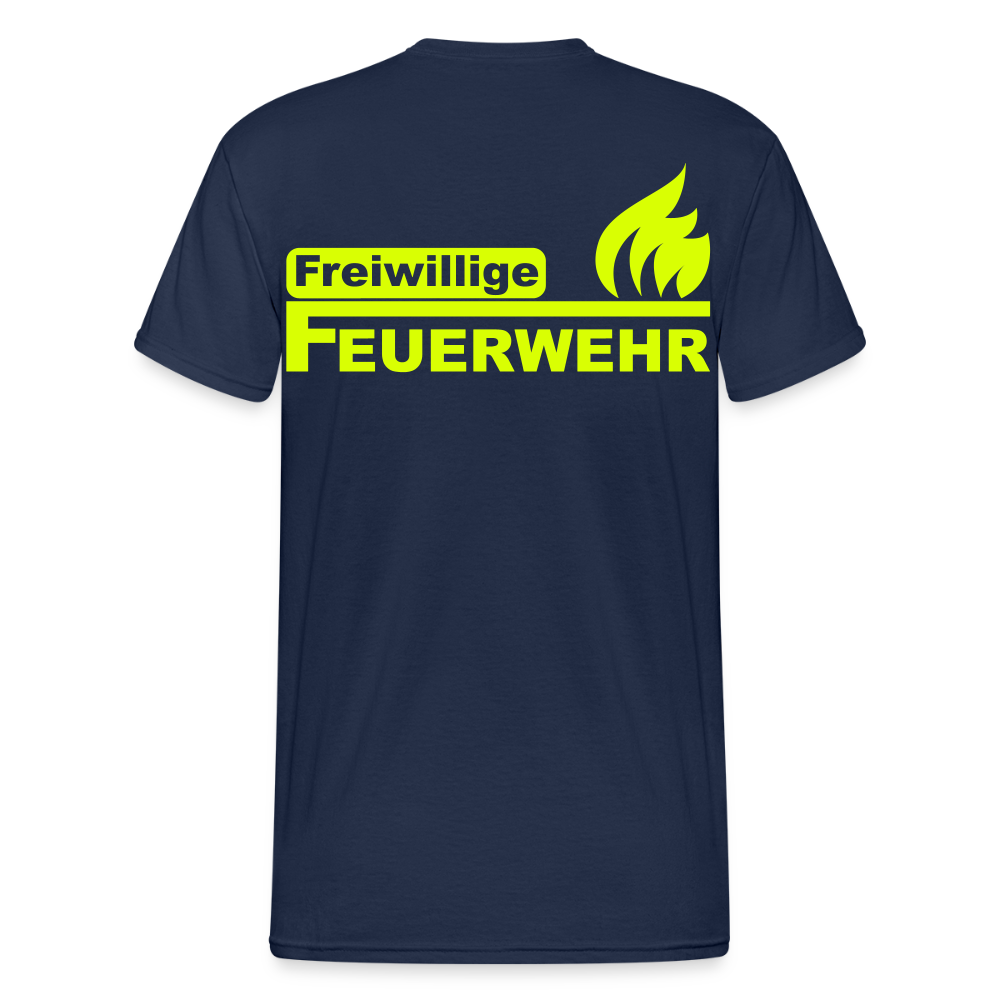 Unisex T-Shirt "Feuerwehr 2" - Navy