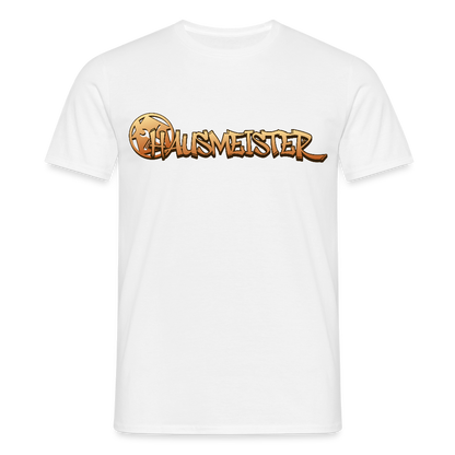 Unisex T-Shirt "Hausmeister" Weiß Männer T-Shirt