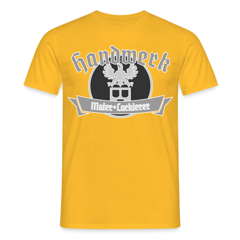 Unisex T-Shirt "Maler/Lackierer" Gelb Männer T-Shirt