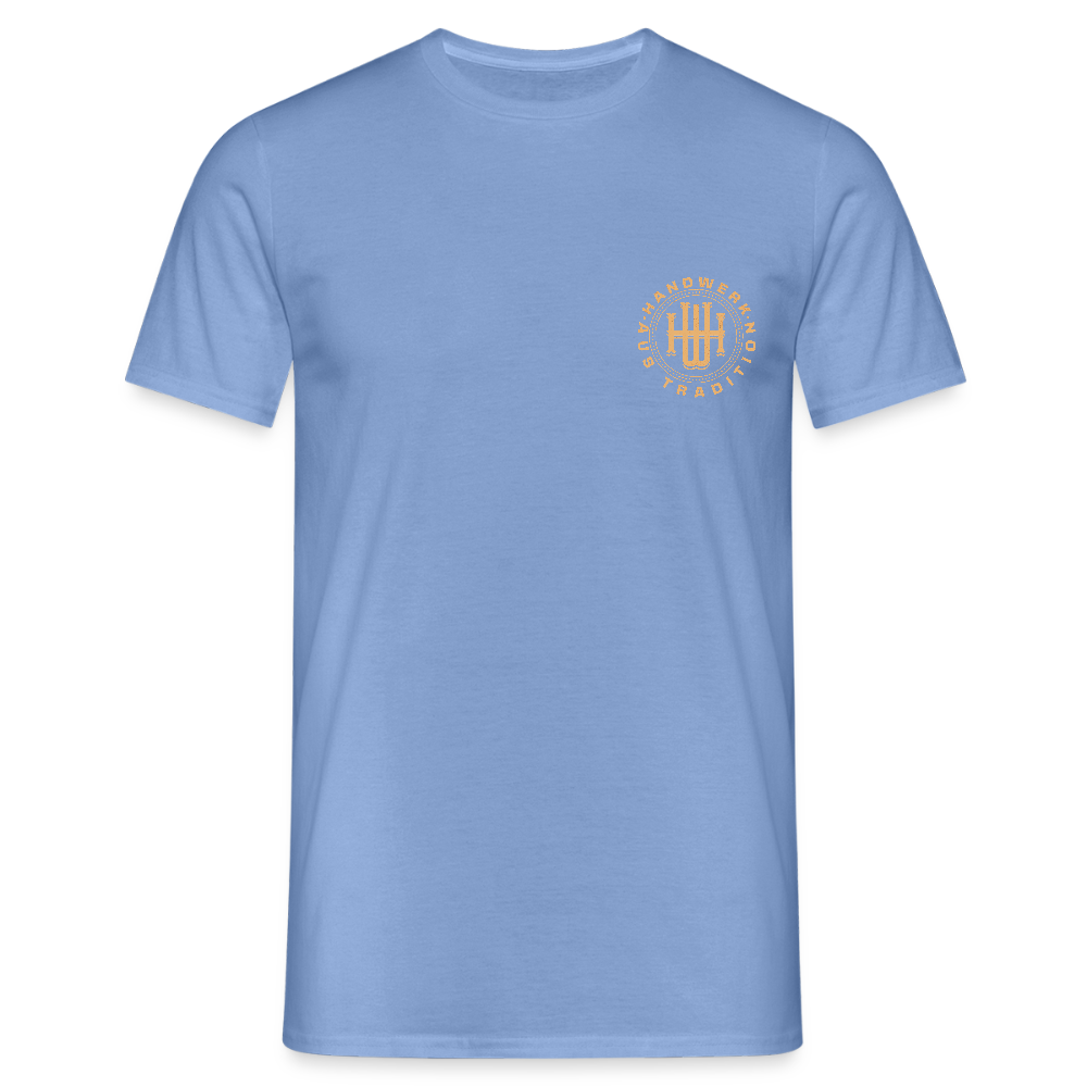 Unisex T-Shirt "Handwerk" (beidseitig bedruckt) carolina blue Männer T-Shirt