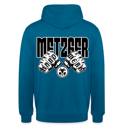 Unisex Hoodie "Metzger" (beidseitig bedruckt) Tiefseeblau Unisex Hoodie