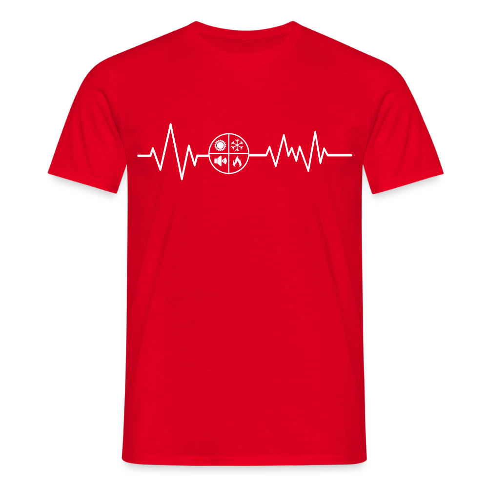 Unisex T-Shirt "Isolierer" Rot Männer T-Shirt