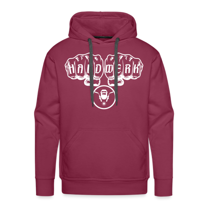 Männer Premium Hoodie "Schweisser" Bordeaux Männer Premium Hoodie