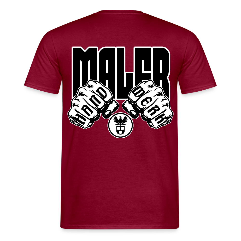Unisex T-Shirt "Maler" Ziegelrot Männer T-Shirt