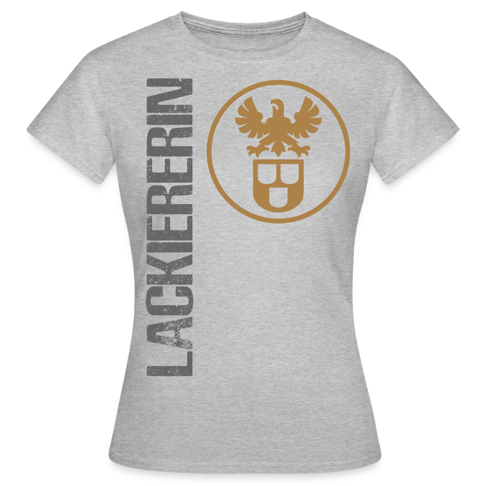 Frauen T-Shirt "Lackiererin" Grau meliert Frauen T-Shirt